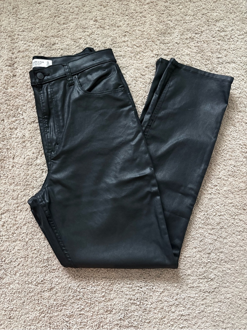 Abercrombie & Fitch Women’s Curve Love Slim Straight Ultra High Rise Jeans